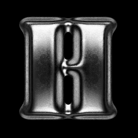 metal figure on black backgroundの写真素材