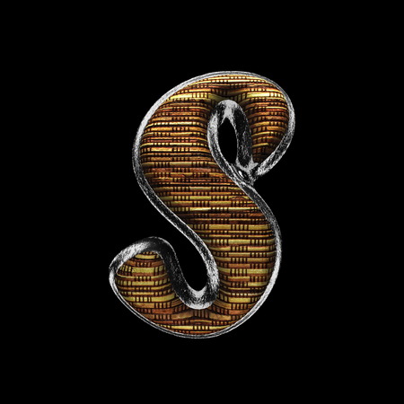 metal and wood figureの写真素材