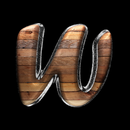 metal and wood figureの写真素材