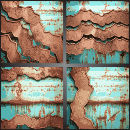 metal background setのイラスト素材