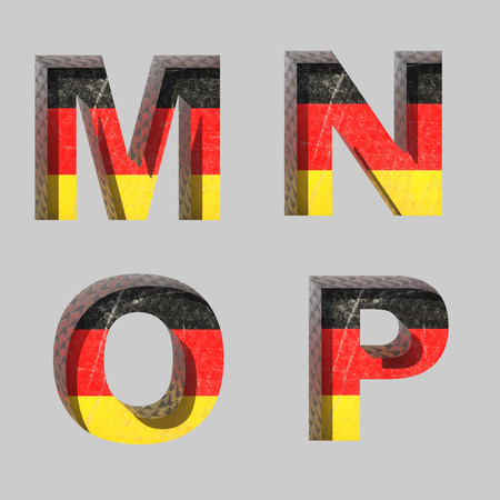 Vector Germany alphabet letters setのイラスト素材