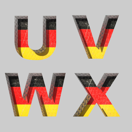 Vector Germany alphabet letters setのイラスト素材
