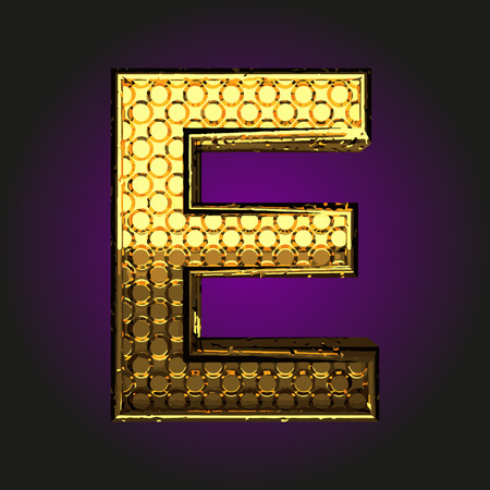 e golden letterのイラスト素材