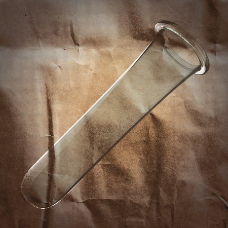 Laboratory glassware painted on paperの写真素材