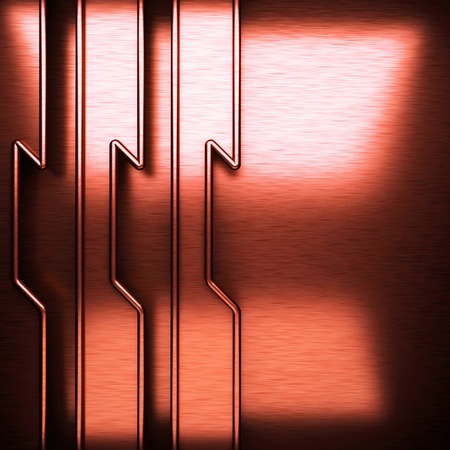 red brushed metal backgroundの写真素材