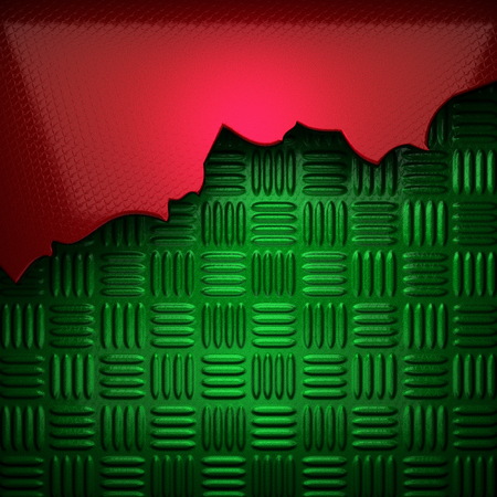 red and green metal backgroundの写真素材