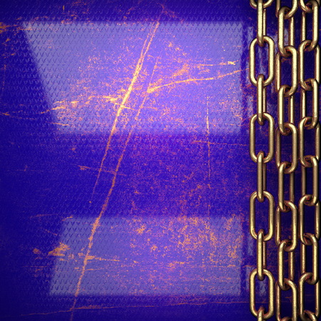 golden background painted in blueの写真素材
