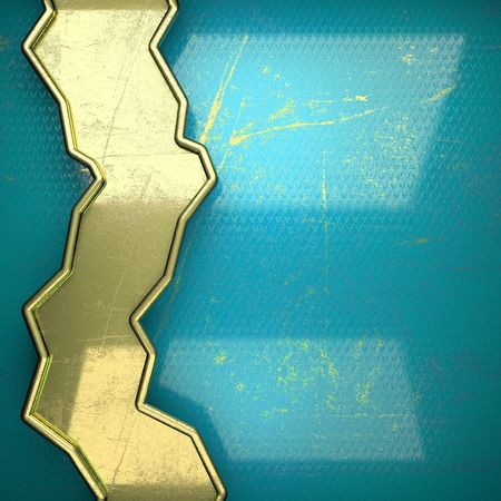 golden background painted in blueの写真素材
