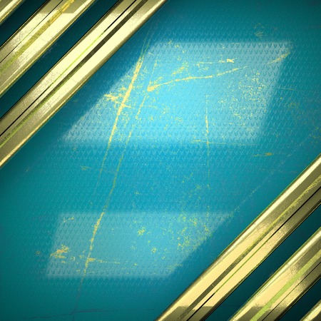golden background painted in blueの写真素材