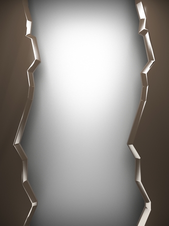 polished metal element on gray backgroundの写真素材