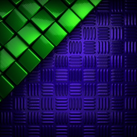 green and blue metal backgroundの写真素材