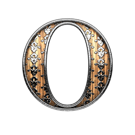 o silver letter. 3D illustrationの写真素材