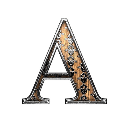 a silver letter. 3D illustrationの写真素材