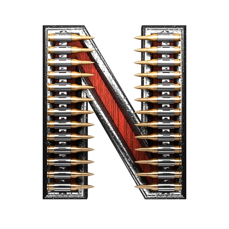 n military letter. 3D illustrationの写真素材