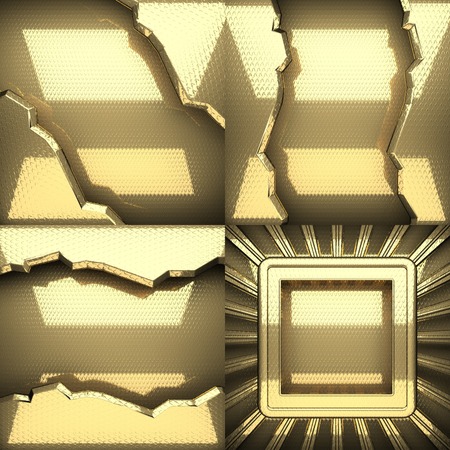 golden texture background setの写真素材