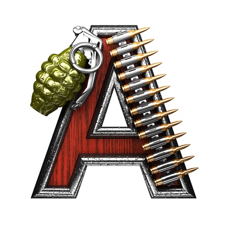 a military letter. 3D illustrationの写真素材