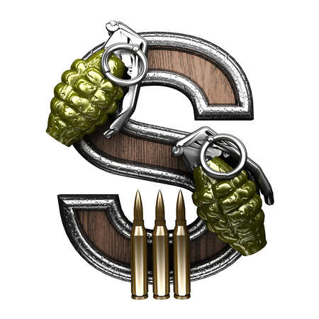 s military letter. 3D illustrationの写真素材