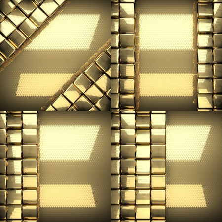 golden texture background setの写真素材