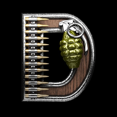d military letter. 3D illustrationの写真素材