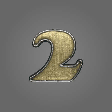 2 vector fabric letterのイラスト素材