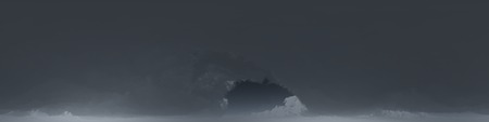 360 degree seamless panorama of clouds at nightの写真素材