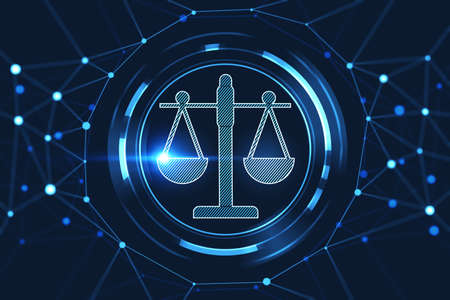 Legal law and order concept illustration. 3d rendering.の写真素材