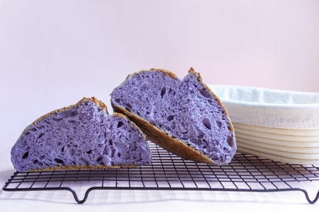 Home made purple bread