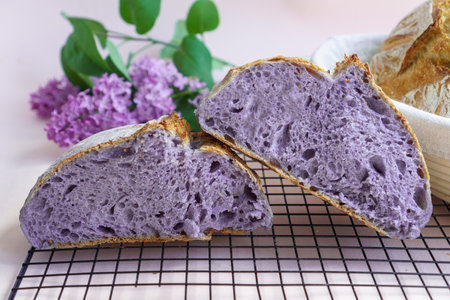 Purple Bread - Sourdough Breadの写真素材