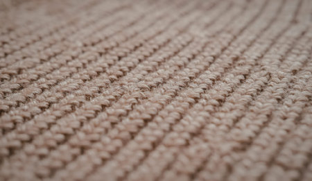This image presents a detailed close-up of a woven fabric, showcasing its intricate texture and...