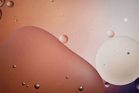 a colorful abstract image of bubbles on a gradient background