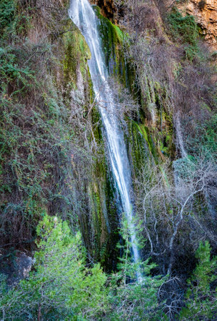 picture of the second highest waterfall in spainの写真素材
