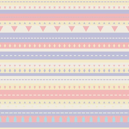 Striped abstract light color vector seamless patternのイラスト素材