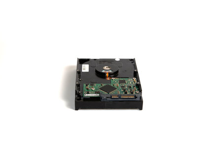 Computer Hard Disk Drive on white background