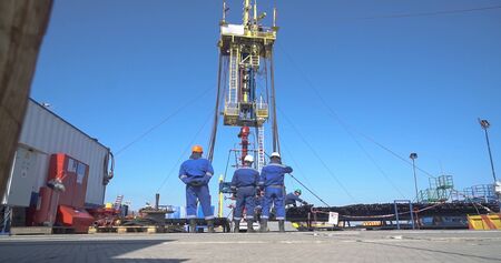 Offshore the Industry oil and gas production petroleum pipeline.の写真素材