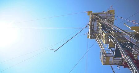 View gas processing factory. gas and oil industry