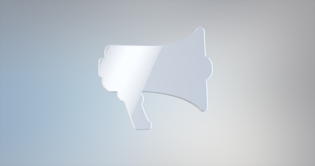 Advertising White 3d Iconの写真素材