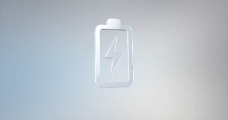 Charge White 3d Iconの写真素材
