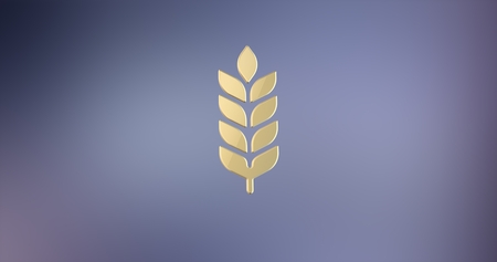 Wheat Gold 3d Iconの写真素材