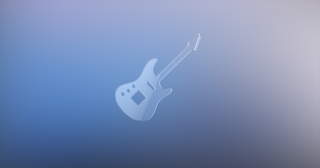 Guitar Electric Glass 3d Iconの写真素材