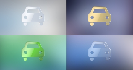 Car Front 3d Iconの写真素材