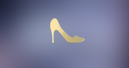 Heel Gold 3d Iconの写真素材