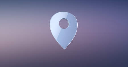 Map Pin Silver 3d Iconの写真素材