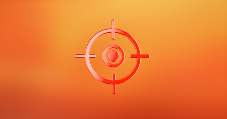 Target Crosshair Red 3d Icon