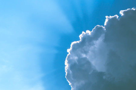 Dramatic view sky, Clouds at sunset, backgroundの写真素材