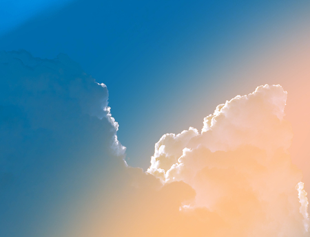 Dramatic view sky, Clouds at sunset, backgroundの写真素材
