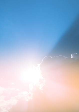 Dramatic view sky, Clouds at sunset, backgroundの写真素材