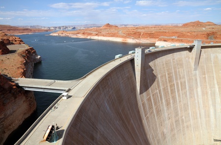 Glen Canyon Dam, Aizona. USA の写真素材