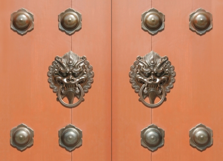 Asian doorの写真素材