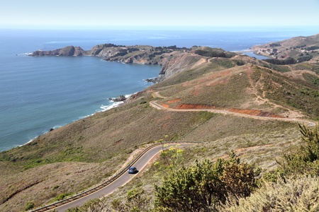 California coast  highway 1  in Marin countyの写真素材
