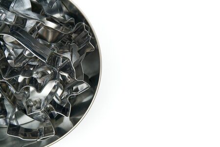 gingerbread cookie cutter. stainless steel molds for baking christmas cookies photo